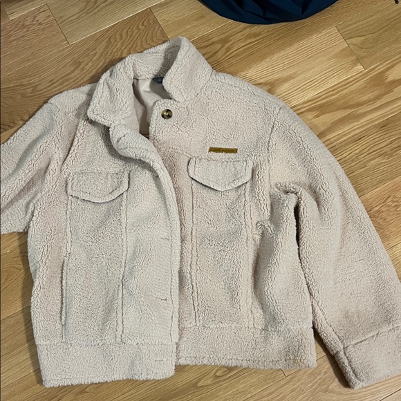 Simply Southern Jackets & Blazers - Simply Southern Beige Sherpa Fleece